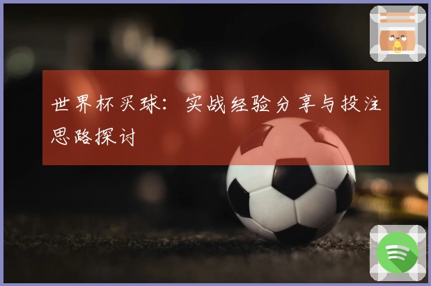 世界杯买球：实战经验分享与投注思路探讨