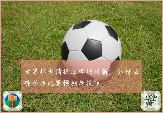 世界杯竞猜投注规则详解：如何正确参与比赛预测与投注